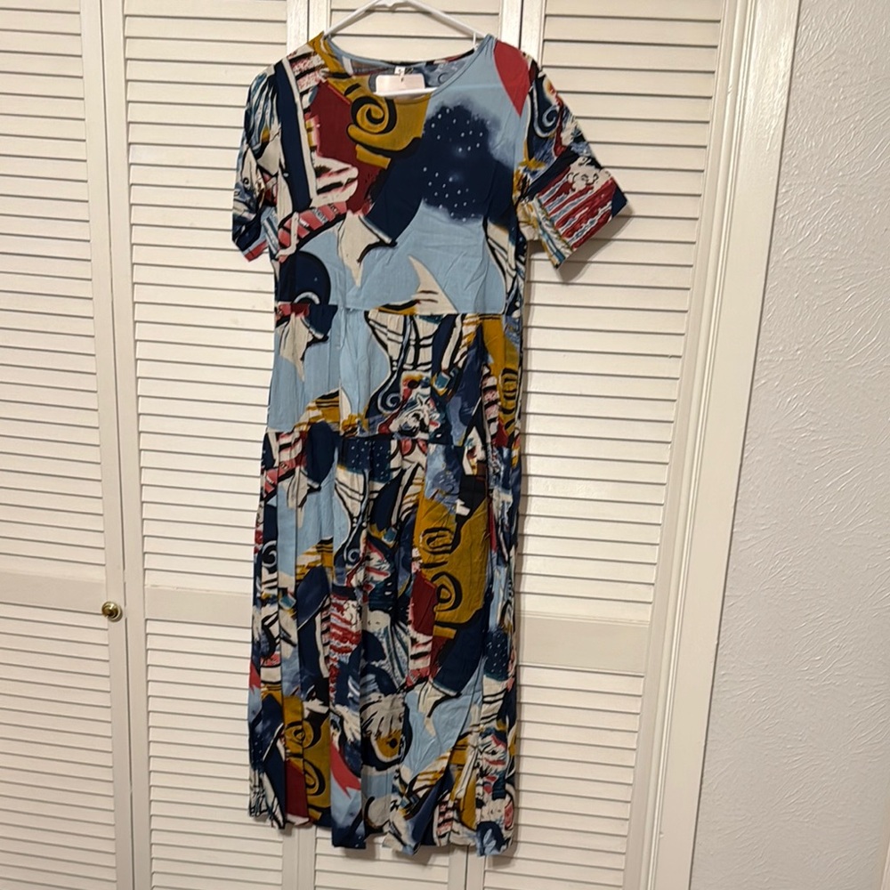 Abstract Print Women's Dress